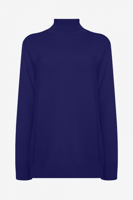 Водолазка из смесового хлопка в оттенке фиолет