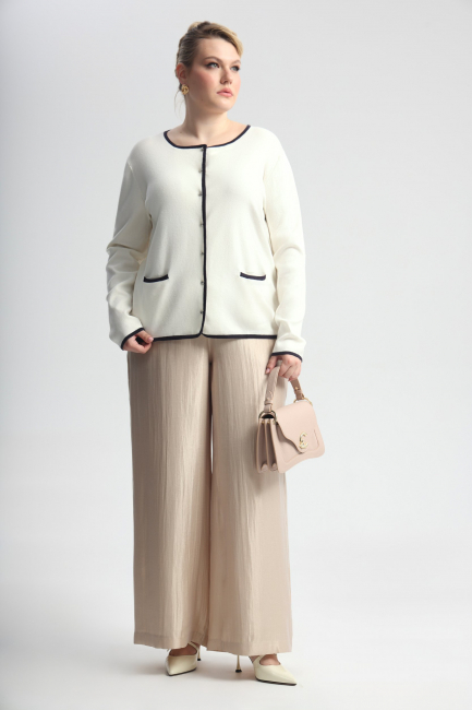 Вязаный жакет в стиле шанель