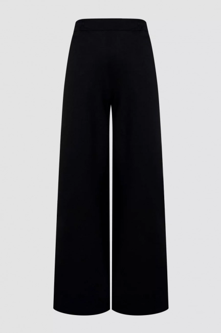 Брюки палаццо из облегченной костюмной ткани