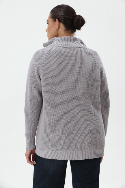 Кардиган из вязаного хлопка с молнией