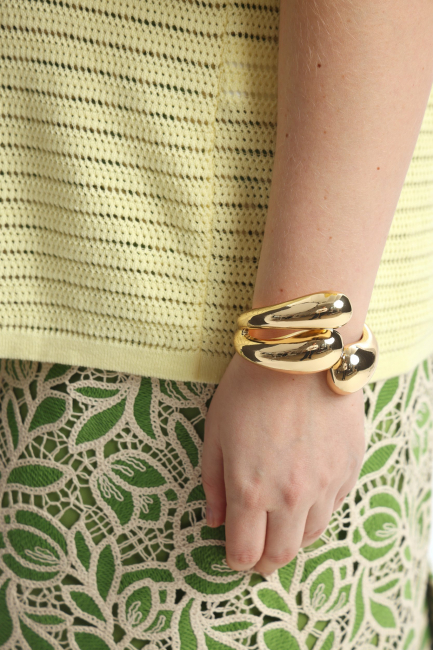 Браслет золотые лапки