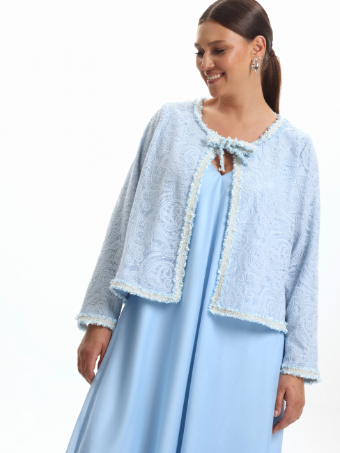 Жакет из кружева на завязках