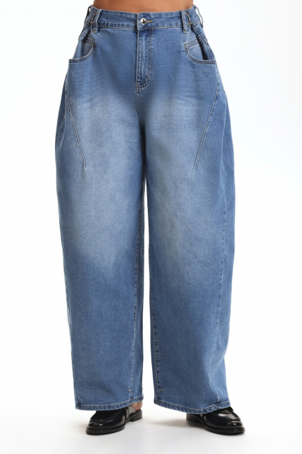 Джинсы баллоны с кнопками