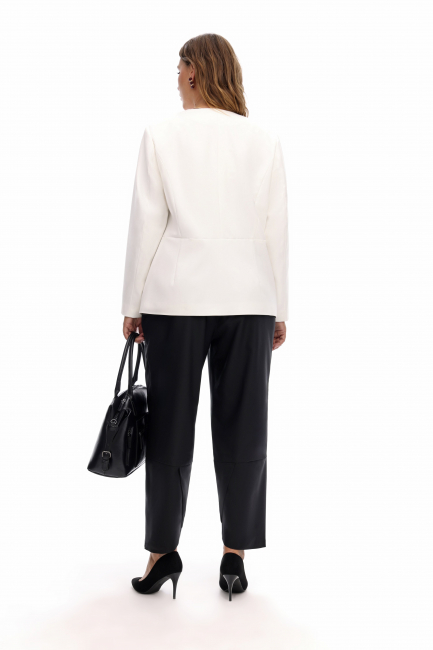 Брюки бананы с декоративным низом