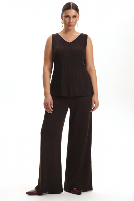 Вязаный топ лапша