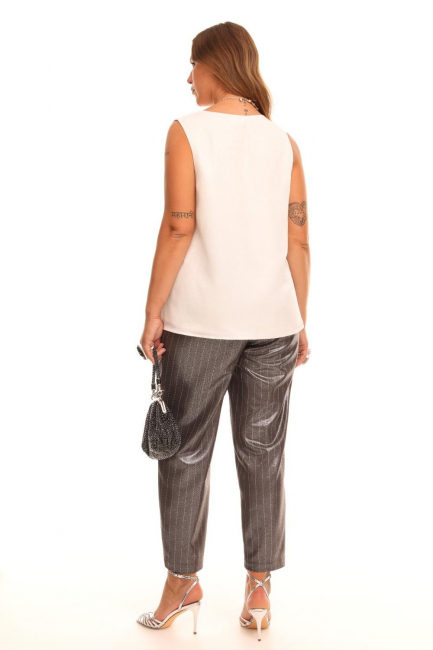 Топ с блеском двуслойный