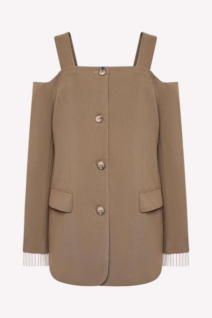 Жакет декольте с бретелями