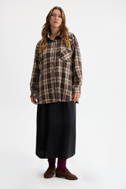 Рубашка фланелевая на подкладке – фото – Plus Size 50–64 – Моно-Стиль