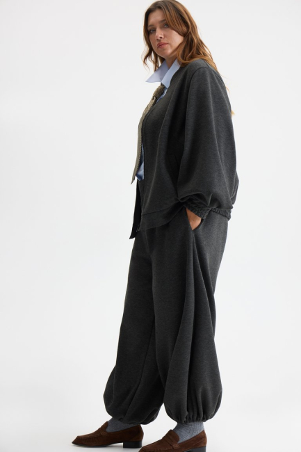 Бомбер трикотажный с ворсом – фото – Plus Size 50–64 – Моно-Стиль