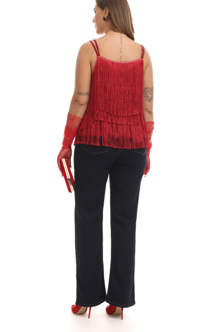 Джинсы strаight с эффектом сырого денима