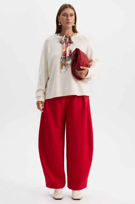 Джемпер из вязаной вискозы – фото – Plus Size 50–64 – Моно-Стиль