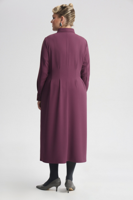 Платье из поливискозы с защипами