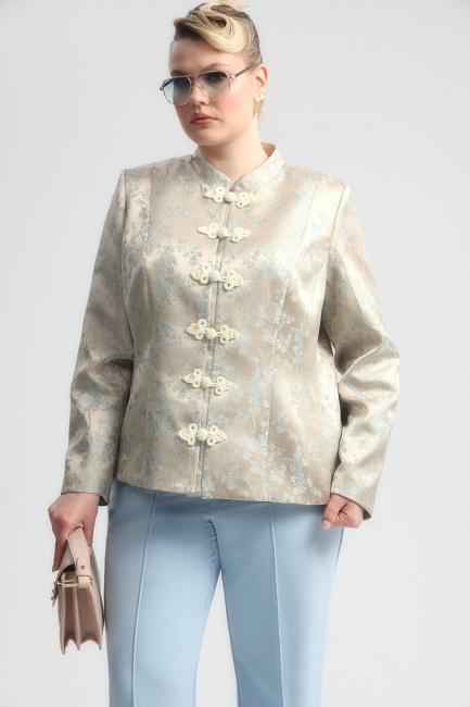 Жакет в азиатском стиле с застежкой панькоу