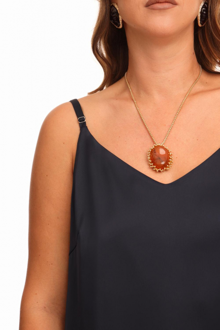 Бельевой топ на тонких лямках из поливискозы