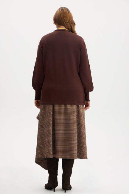 Кардиган в стиле лейеринг – фото – Plus Size 50–64 – Моно-Стиль