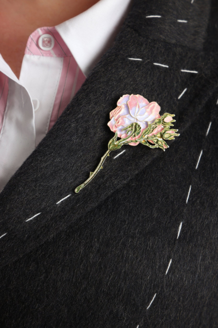 Брошь Георгин ассорти