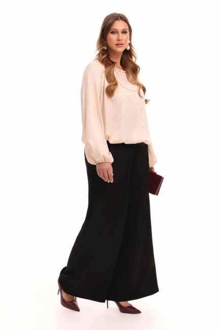 Брюки палаццо из поливискозного шелка