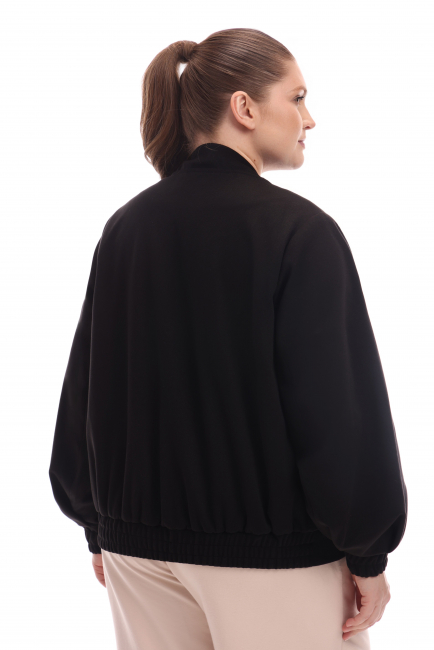 Бомбер из смесовой шерсти с ворсом