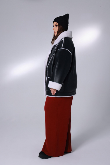 Куртка дубленка из 100% шерсти мериноса