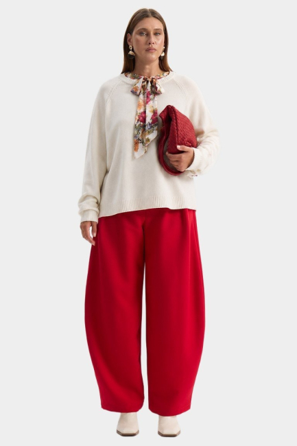 Джемпер из вязаной вискозы – фото – Plus Size 50–64 – Моно-Стиль