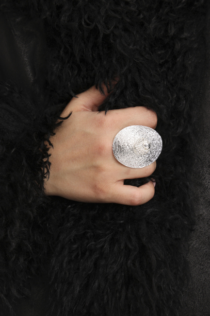 Кольцо Пирсинг серебро