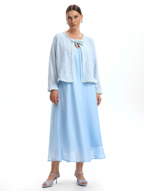 Жакет из кружева на завязках