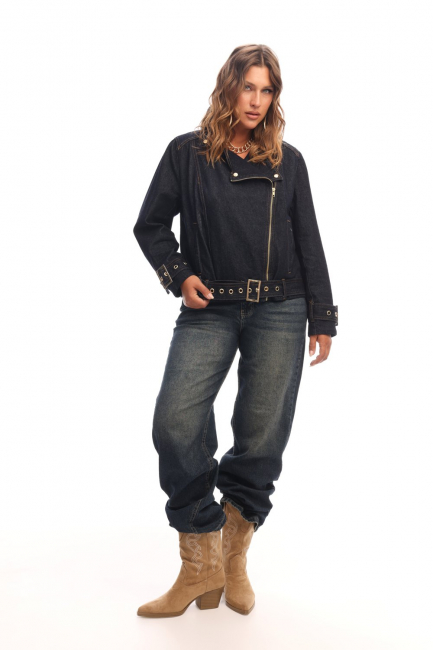 Джинсы straight с эффектом потёртости