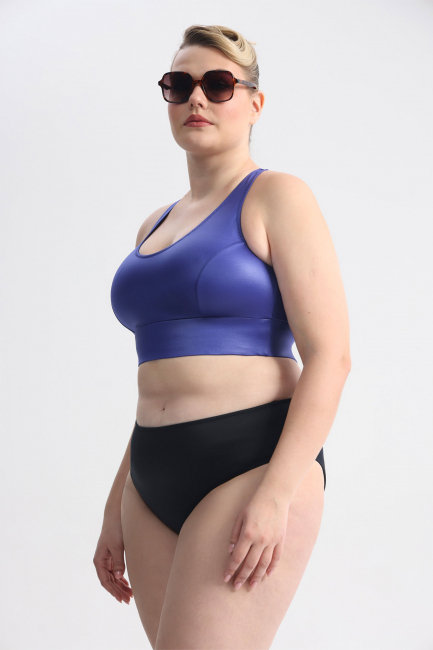 Топ бра фиолетового цвета с утягивающим эффектом