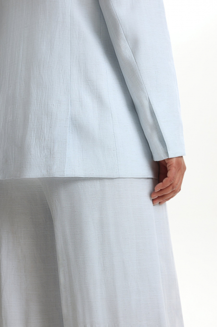 Жакет изо льна с акцентной подкладкой
