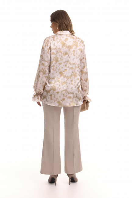 Брюки буткат из облегченной костюмной ткани