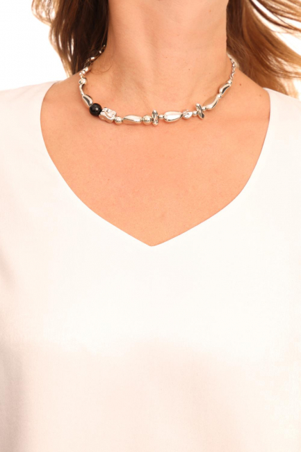 Топ с блеском двуслойный