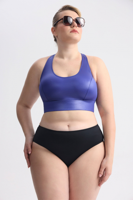 Топ бра фиолетового цвета с утягивающим эффектом