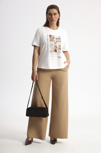 Футболка с принтом из хлопка