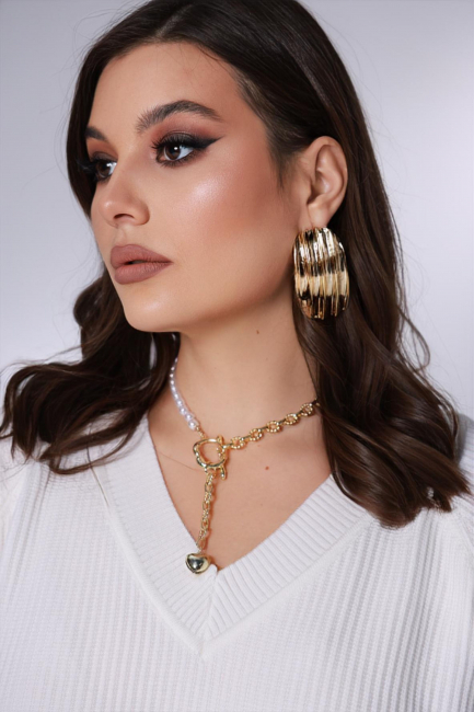 Юбка макси из вязаного смесового хлопка