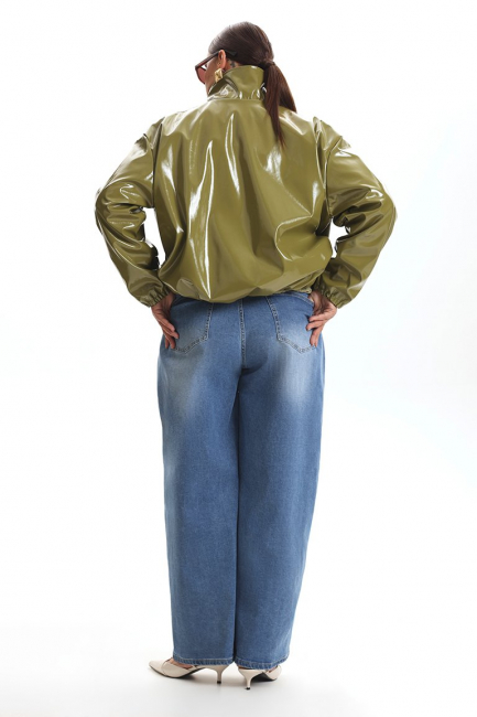 Джинсы баллоны с кнопками – фото – Plus Size 50–64 – Моно-Стиль