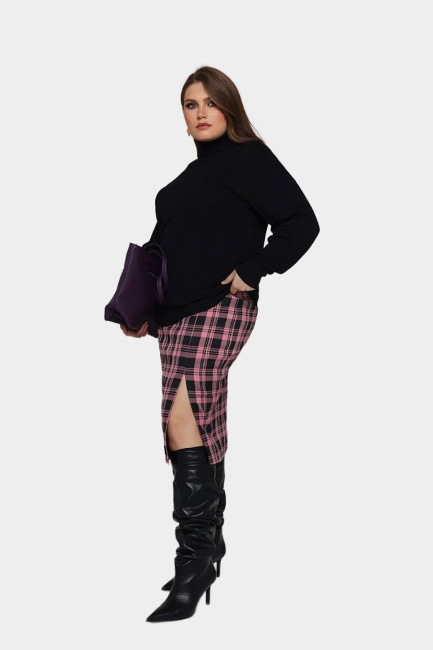 Юбка клетчатая на подкладке – фото – Plus Size 50–64 – Моно-Стиль