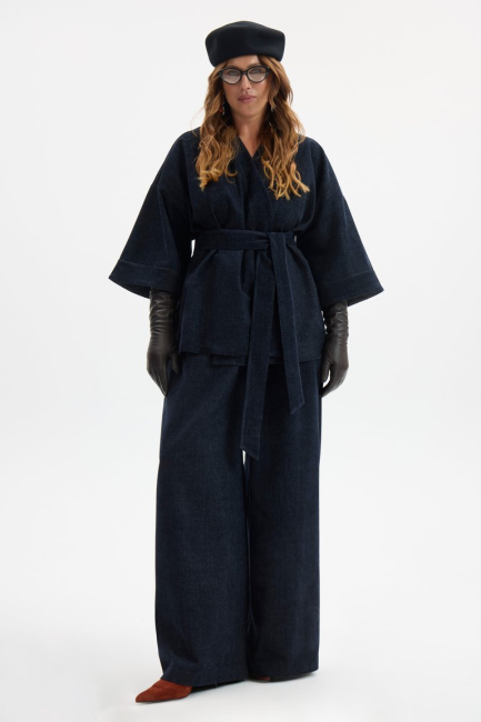 Кимоно с тач-эффектом – фото – Plus Size 50–64 – Моно-Стиль
