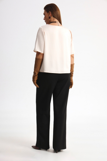 Брюки из джерси с принтом