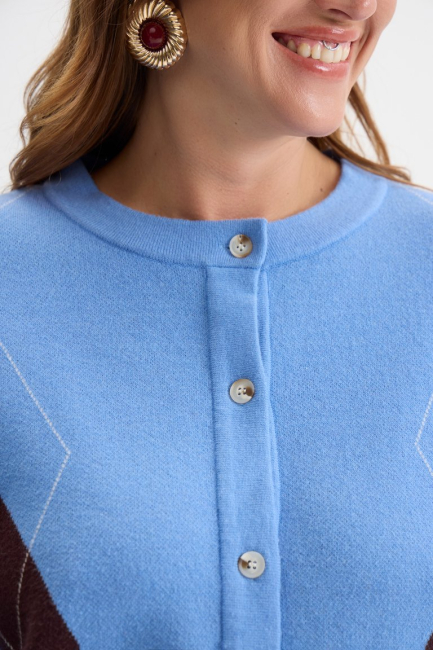 Вязаный кардиган из шелковой вискозы – фото – Plus Size 50–64 – Моно-Стиль