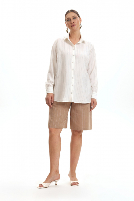 Рубашка из тенселя с полоской