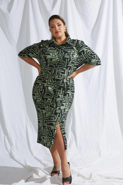 Платье футляр изо льна на пуговицах купить онлайн