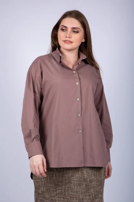 Базовая рубашка в оттенке капучино купить онлайн в интернет-магазине с доставкой по москве